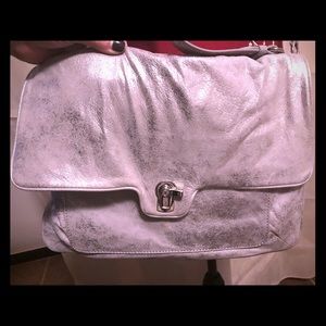 Juicy Couture leather messenger bag